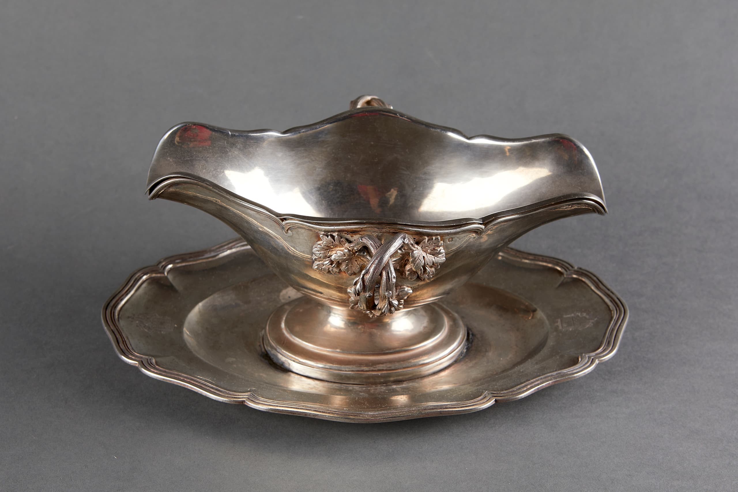 Large Louis XV style sterling silver dish
