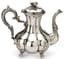 LOUIS XV SILVER COFFEE POT JAG
Silversmith Alphonse Debain (1883-1911), late 19th century