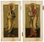 PAIR OF ICONS 'SAINT SIMON THE CANAANITE' AND 'SAINT MATTHEW THE APOSTLE'
Mstera, late 19th century