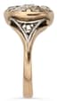 14K YELLOW GOLD RING WITH DIAMOND, 19TH CENTURY