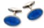 BELFIORE SILVER AND ENAMEL CUFFLINKS