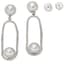 GIRONA PRIVÉ 
18K WHITE GOLD DIAMOND AND PEARL TEARDROP EARRINGS