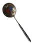GRACHEV SILVER AND ENAMEL SERVING SPOON
Grachev Brothers, St Petersburg, 1886