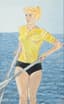 VICTOR KATUR (B. 1939) 
Young Soviet sportswoman