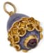 SET OF FOUR 'EASTER EGGS' SILVER-GILT ENAMEL AND GEMS PENDANTS
