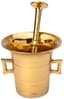 BRASS MORTAR AND PESTLE