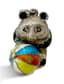SILVER AND ENAMEL PENDANT ‘PANDA WITH A BALL’