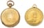 *TWO 18K GOLD OPEN-FACE POCKET WATCHES (ONE SARCAR)