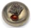 RUSSIAN SILVER, Garnet AND ENAMEL EASTER EGG
Russia, St Petersburg, late 19th century