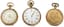*THREE 14K GOLD POCKET WATCHES