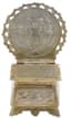 RUSSIAN SILVER-GILT SALT CELLAR SHAPED AS A THRONE
Maker's mark SK, 1899-1908