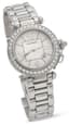 *CARTIER 'PASHA'18K WHITE GOLD AND DIAMONDS LADIES' WRISTWATCH