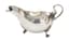 F.K. PERKIN & SONS VINTAGE SILVER THREE-LEGGED SAUCEBOAT