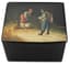 RUSSIAN LACQUERED PAPIER-MÂCHÉ BOX AND COVER, 19th CENTURY
