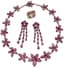 SET OF RUBY NECKLACE, EARRINGS AND RING