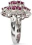 FLOWER’ 18K WHITE GOLD, RUBY AND DIAMOND COCKTAIL RING