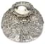 [FROM THE ESTATE OF ELIZAVETA DEMIDOVA-OBOLENSKAYA]
VICTORIAN STERLING SILVER AND CARVED CRYSTAL INKWELL
Mark of William Comyns, London, 1894