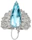 GIRONA PRIVE 
RARE 18K WHITE GOLD 16.50 CT DIAMOND AND 156 CT AQUAMARINE BRACELET (WITH CERTIFICATE)