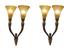 EDGAR WILLIAM BRANDT (1880-1960)
DAUM FRERES
Art deco pair of wall lights