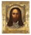 ICON 'THE HOLY FACE OF JESUS (SPAS NERUKOTVORNY)' IN SILVER OKLAD
Russia, late 19th century