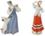 TWO SOVIET PORCELAIN SCULPTURES, 1950S
Princess with the Apple and Russian Beauty