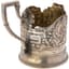 RUSSIAN NEOCLASSICAL STYLE SILVER GLASS HOLDER, 1922-1929