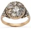 14K YELLOW GOLD RING WITH DIAMOND, 19TH CENTURY