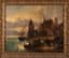 FLEMISH SCHOOL, 19TH CENTURY
ATTRIBUTED TO WILHELM ALEXANDER MEYERHEIM (1815-1882)
Waterfront Village Scene