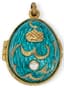 SET OF FOUR 'EASTER EGGS' SILVER-GILT ENAMEL AND GEMS PENDANTS