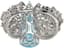 GIRONA PRIVE 
RARE 18K WHITE GOLD 16.50 CT DIAMOND AND 156 CT AQUAMARINE BRACELET (WITH CERTIFICATE)