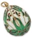 SET OF FOUR 'EASTER EGGS' SILVER-GILT ENAMEL PENDANTS