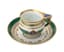 CUP AND SAUCER FROM THE IMPERIAL YACHT CEREMONIAL SERVICE 'DERZHAVA'
IMPERIAL PORCELAIN FACTORY, ST PETERSBURG