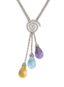 ZOCCAI
COLLIER EN OR GRIS 18K DIAMANTS, AIGUE-MARINE, TOPAZE ET CITRINE