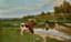 YAKOV BROVAR (1864-1941)
Herd of grazing cows by the river