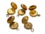 SET OF FIVE GOLD AND GOLD-PLATED OPEN FACE POCKET WATCHES