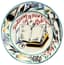 SOVIET PORCELAIN PROPAGANDA PLATE: KNOWLEDGE LIGHTENS THE WORK
DESIGNED BY RUDOLF VILDE, STATE PORCELAIN FACTORY, 1921
Blank of the Imperial Porcelain Factory, 1910