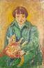 SIMON CLAUDE VANIER (1903-1958)
Regina with a cat