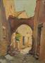PETROV Andrey Vladimirovich (1894-1975) Provence. Old city street.