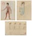 JACQUES DUPONT (1909–1978)
Three costume designs for Maurice Ravel’s ballet ‘Daphnis et Chloé’