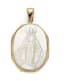 14K YELLOW GOLD AND MOTHER-OF-PEARL ‘MIRACULOUS MEDAL’