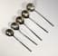 SET OF FIVE RUSSIAN SILVER-GILT TWISTED TEASPOONS
Russia, before 1926