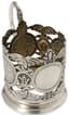 SOVIET SILVER OPEN WORK TEA GLASS HOLDER
Moscow, 1954