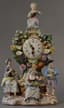 MEISSEN PORCELAIN MANTEL CLOCK, CIRCA 1880