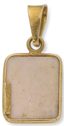ENSEMBLE PENDENTIF CAMÉE EN OR JAUNE 18K ET BROCHE FEUILLE PLAQUÉE OR JAUNE 18K
