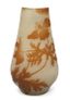GALLÉ CAMEO GLASS VASE WITH FLOWER DECORATION
