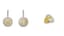PAIR OF SILVER EARRINGS AND RING WITH COLOURED STONES
Pair of silver earrings and ring, set with yellow and white stones.