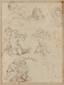 Marcantonio FRANCESCHINI (1648 - 1729)
Sketches of  gures and groups for the picture “Venus observing the sleeping with Nymphs and Putti” which is located in L...
