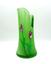 LOUIS DAMON (1860-1947)
Green glass vase with carved tulips