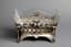 GRACHEV SILVER CENTREPIECE WITH FRUITS DECORATION AND GLASS LINER
Grachev Brothers, Supplier to the Court of His Imperial Majesty, Saint Petersburg, 1899-1908