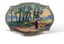 SILVER AND ENAMEL SNUFF BOX WITH A PASTORAL SCENE